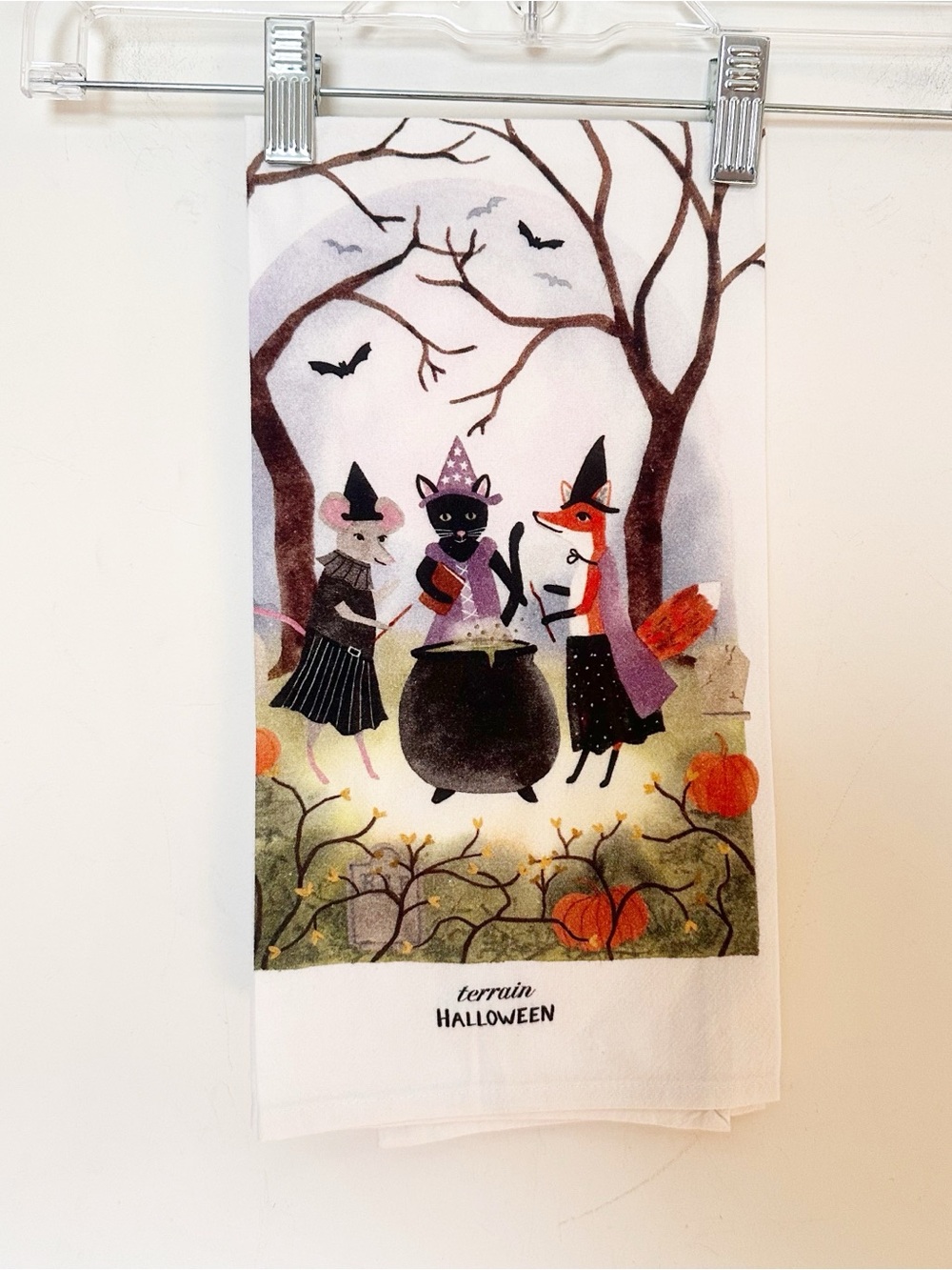 Anthropologie Terrain Witchy Critters Cotton Dish Towel - Picture 4 of 5